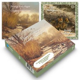 Rien Poortvliet kerstboxje natuur EENDENTREK – JONGE VOSJES
