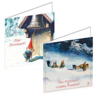 Rien Poortvliet Christmas Box gnome CLOCK-CHRISTMAS GREETING