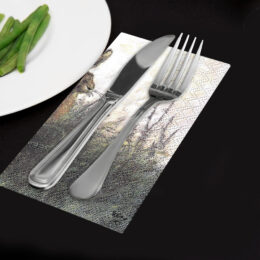 Rien Poortvliet servetten PORTRET VAN HAAS