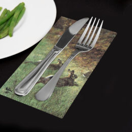 Rien Poortvliet servetten RENNENDE KONIJNEN