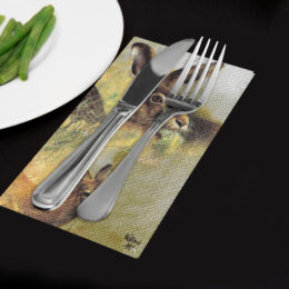 Rien Poortvliet servetten COLLAGE WILDE DIEREN