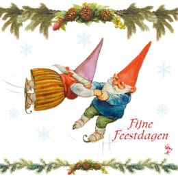 Rien Poortvliet kerstboxje DANSEN OP IJS – VOGELHUISJE