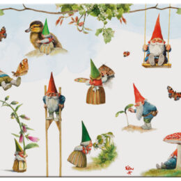 Rien Poortvliet Set van 4 placemats KABOUTER