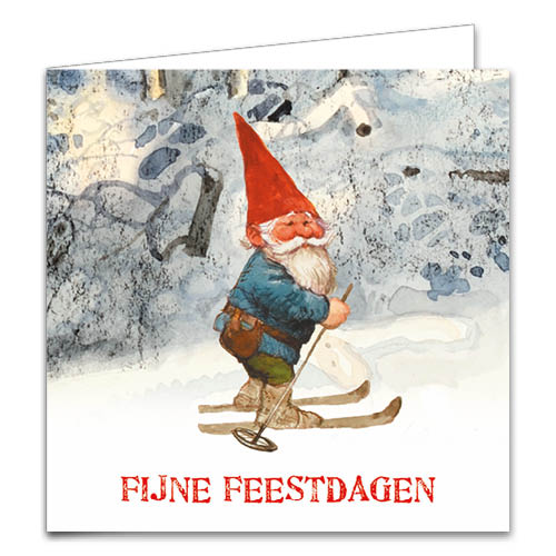 Rien Poortvliet kerstboxje kabouter KONIJNEN – SKIEEN